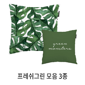 상상후 쿠션커버 프레쉬그린