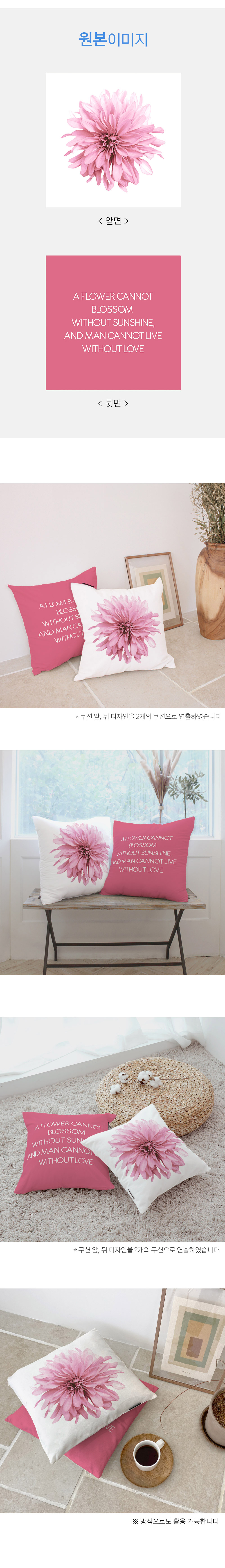 상상후 쿠션커버 스위트블로썸