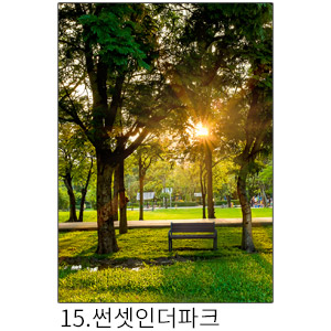 상상후 쉬폰패브릭포스터 썬셋인더파크