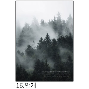 상상후 쉬폰패브릭포스터 안개