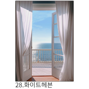 상상후 쉬폰패브릭포스터 화이트헤븐