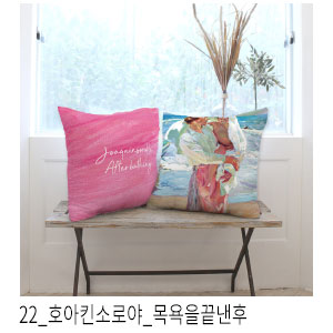 쿠션커버 호아킨소로야 목욕을끝낸후
