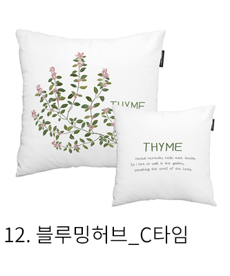 쿠션커버 블루밍허브 c타임