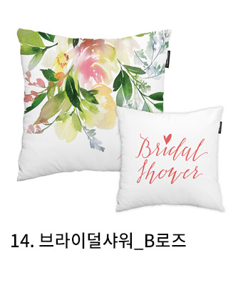 쿠션커버 브라이덜샤워 b로즈