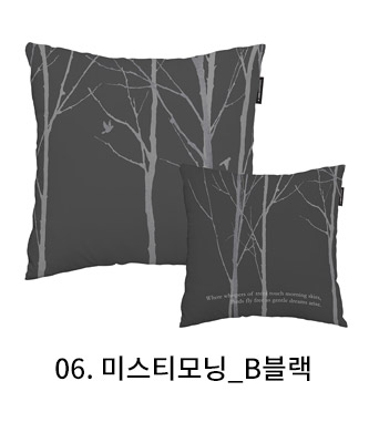 쿠션커버 미스티모닝 b블랙