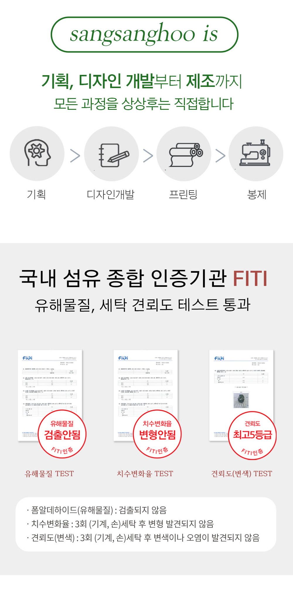 상상후 패브릭포스터 인증서류