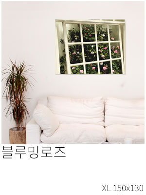 패브릭포스터 블루밍로즈