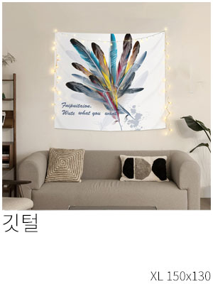 패브릭포스터 깃털