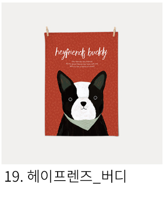 패브릭포스터 헤이프렌즈 버디